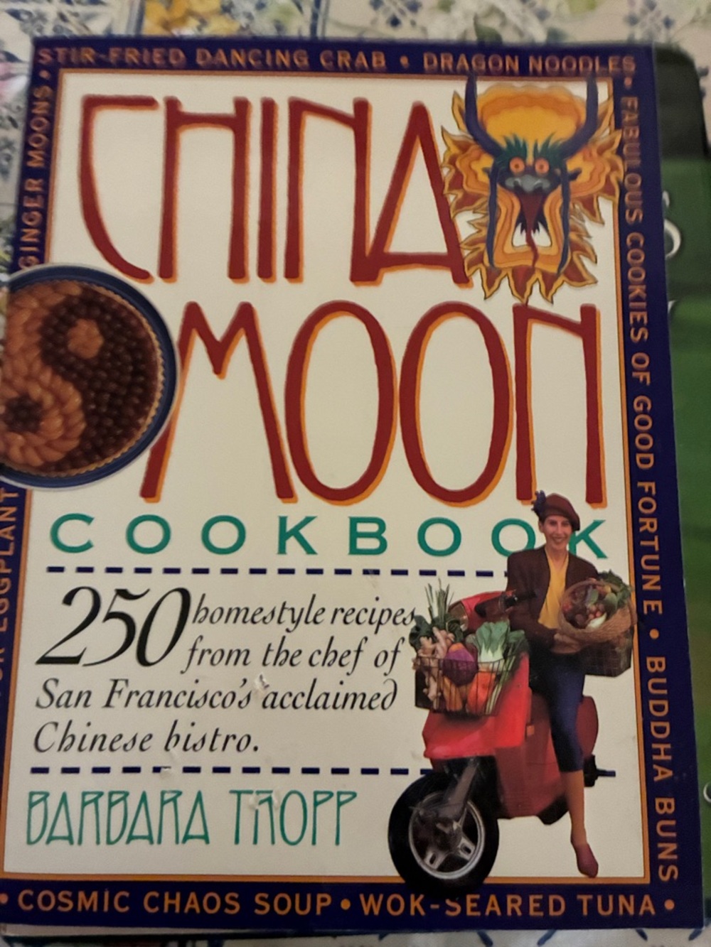 China Moon Cookbook by - White/Red Cover